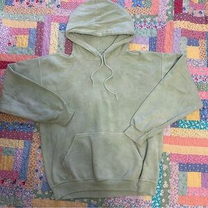 Unisex light green gildan hoodie